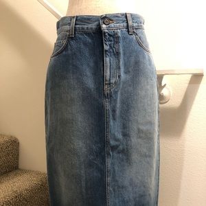 The Row Denim Tima Skirt, Size 6